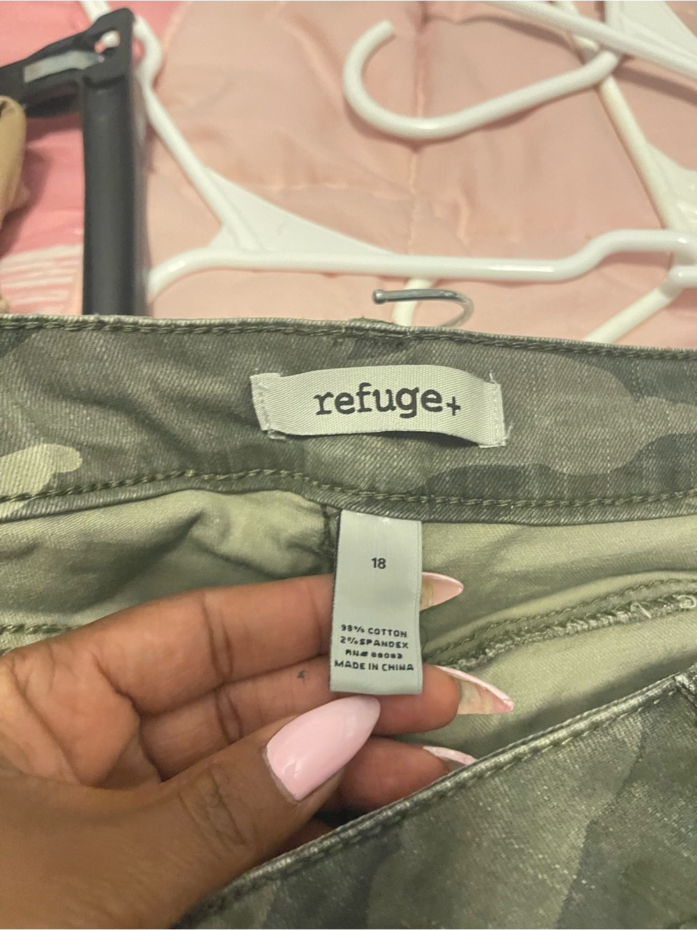 refuge+ Olive Green Camo Jeans